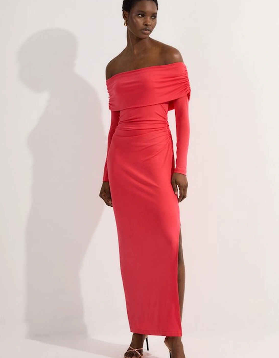 Bardot Drapey Midi Dress