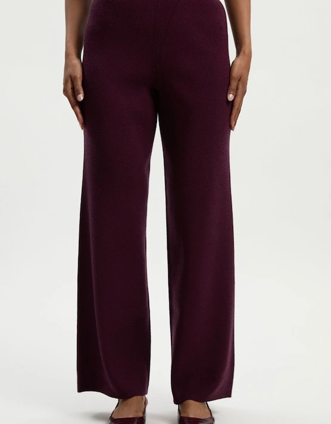 Relaxed Rib Knitted Trouser