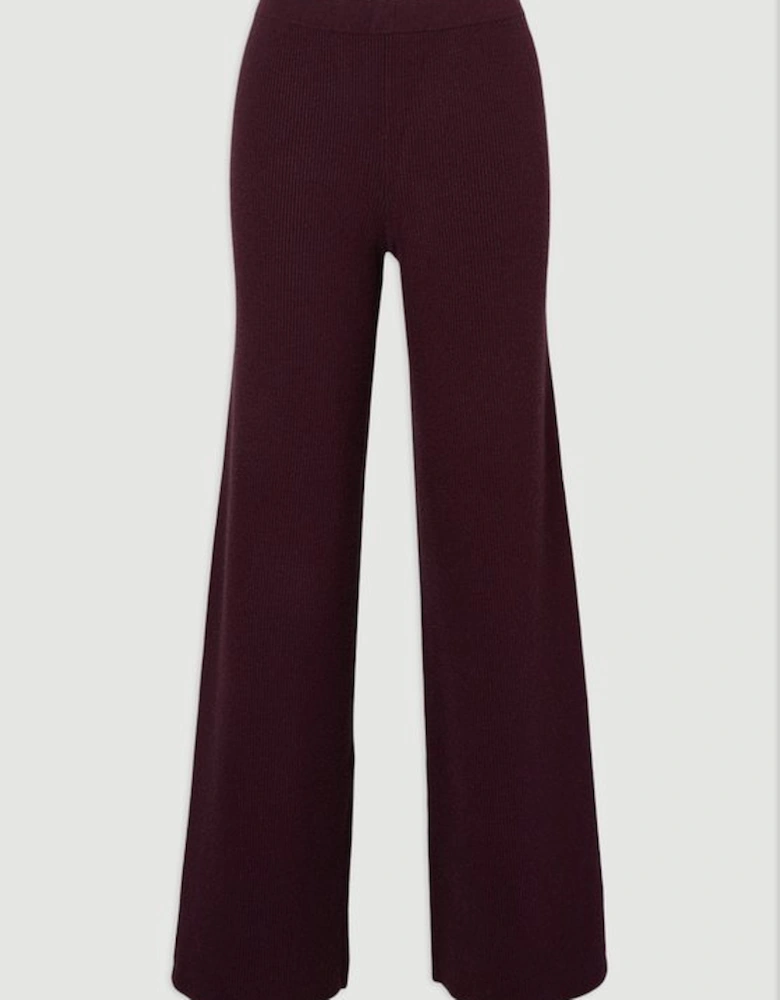Relaxed Rib Knitted Trouser