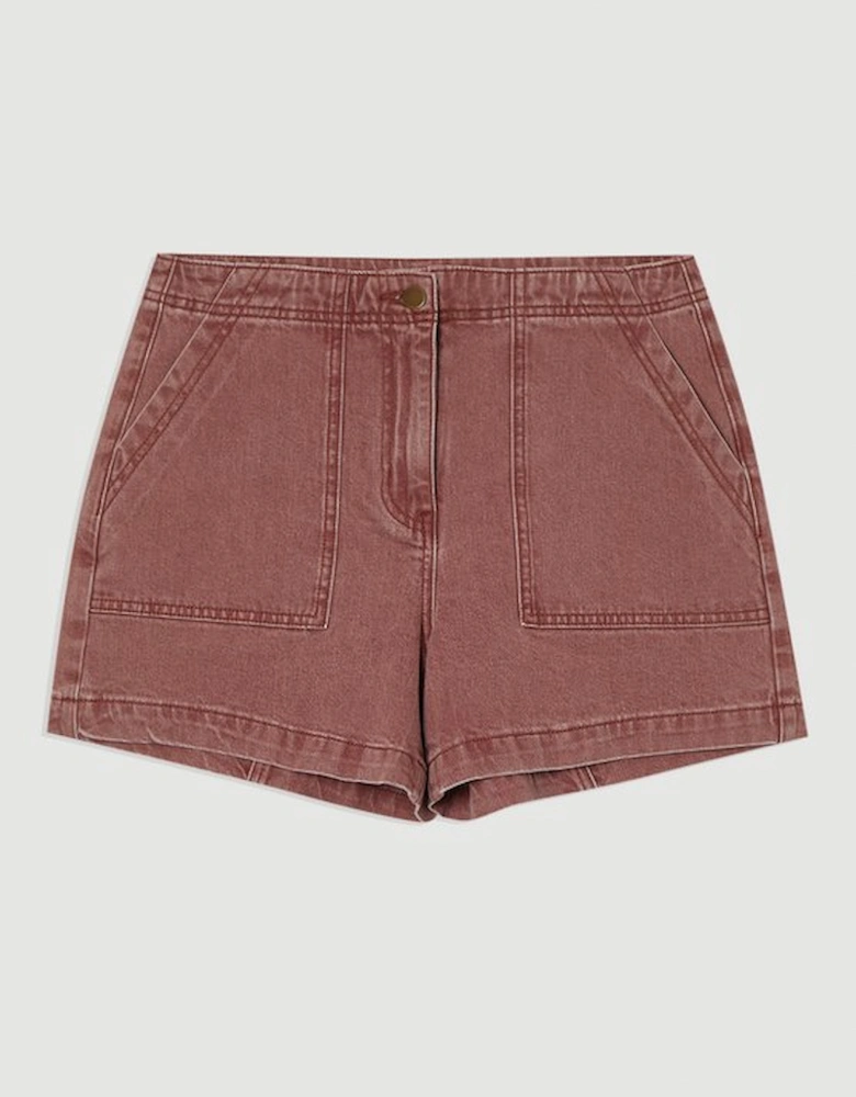 Coloured Denim Tailored Short