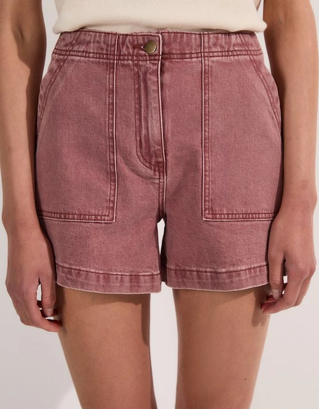 Coloured Denim Tailored Short