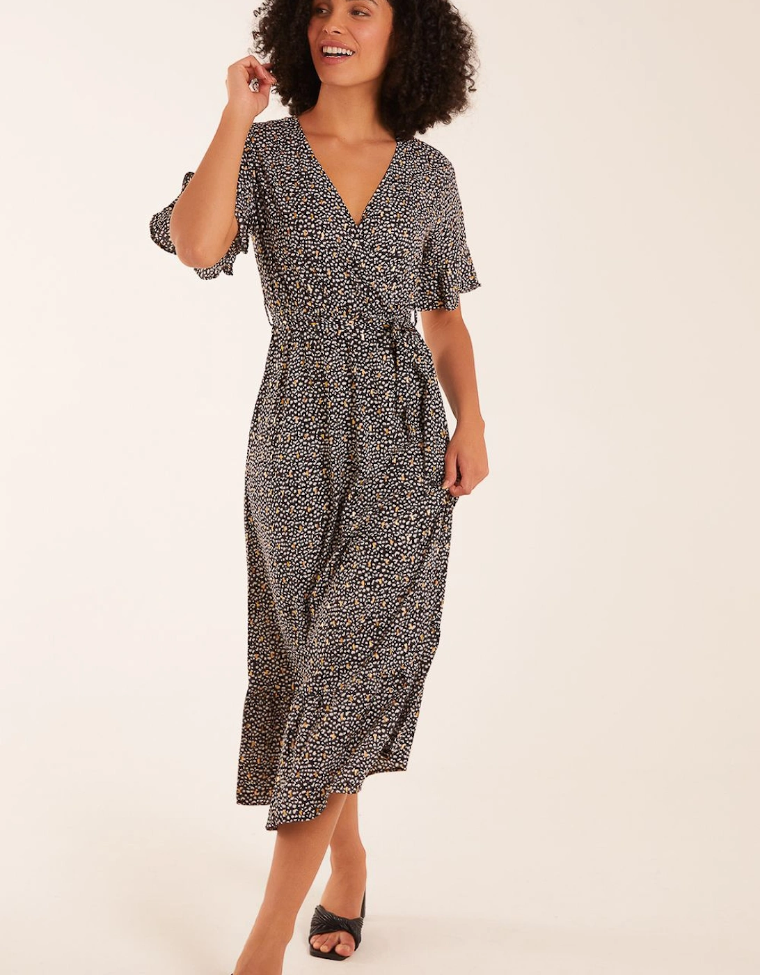 Leopard Cross Over Maxi Dress, 2 of 1
