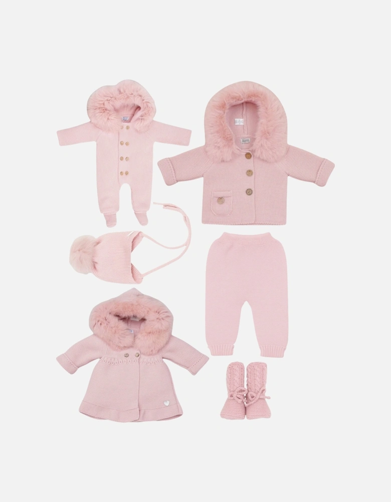 Powder Pink Knit Trousers