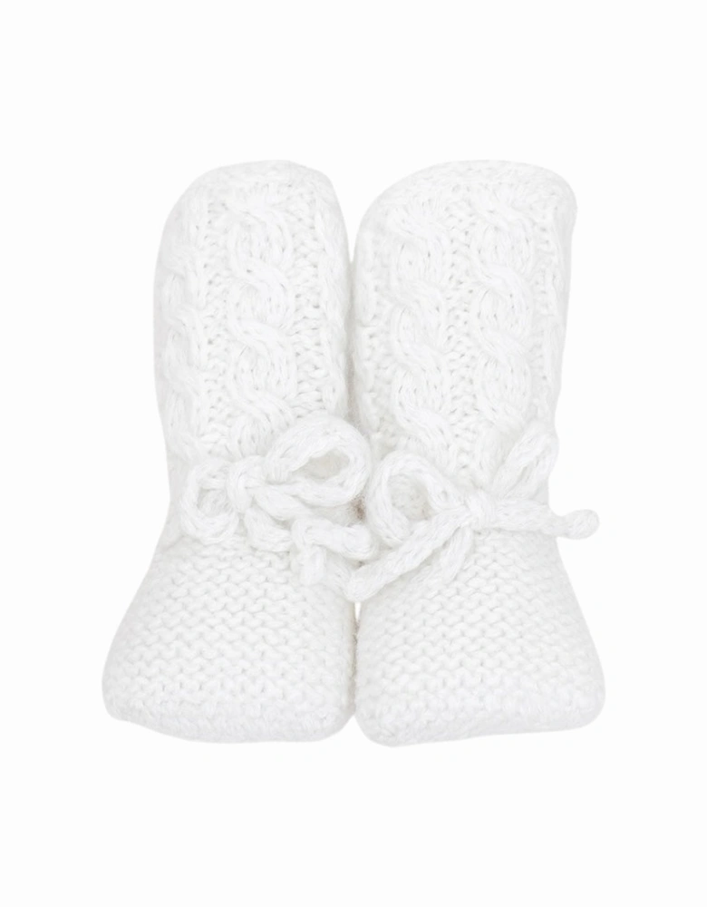 Ivory Knit Booties
