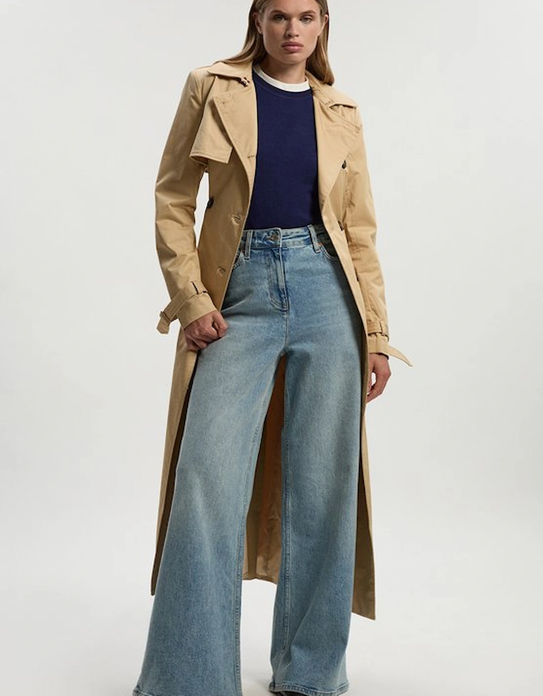 Viscose Blend Knitted Crew Neck Jumper