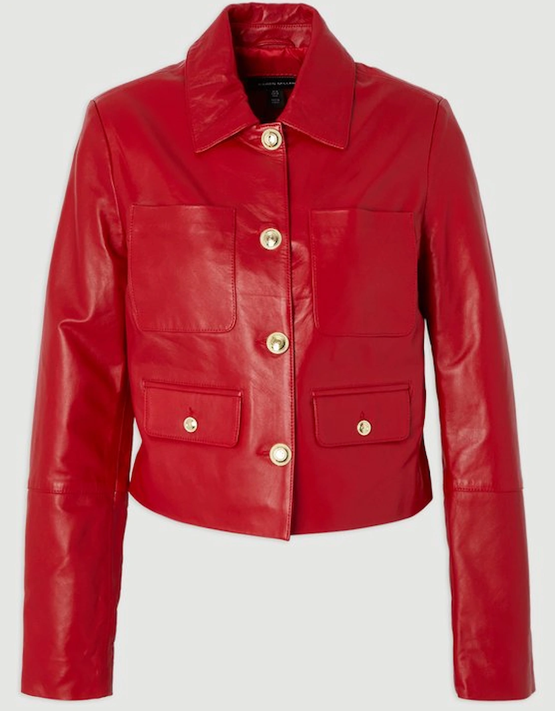 Leather Pocket Tailored Jacket