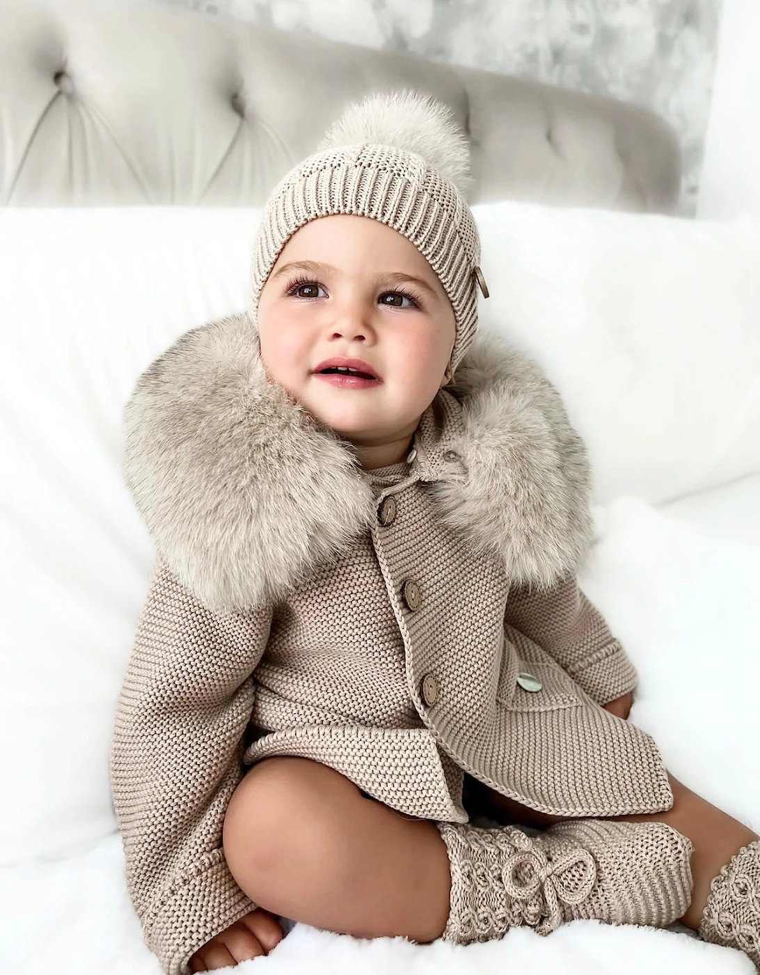 Camel Knit Booties