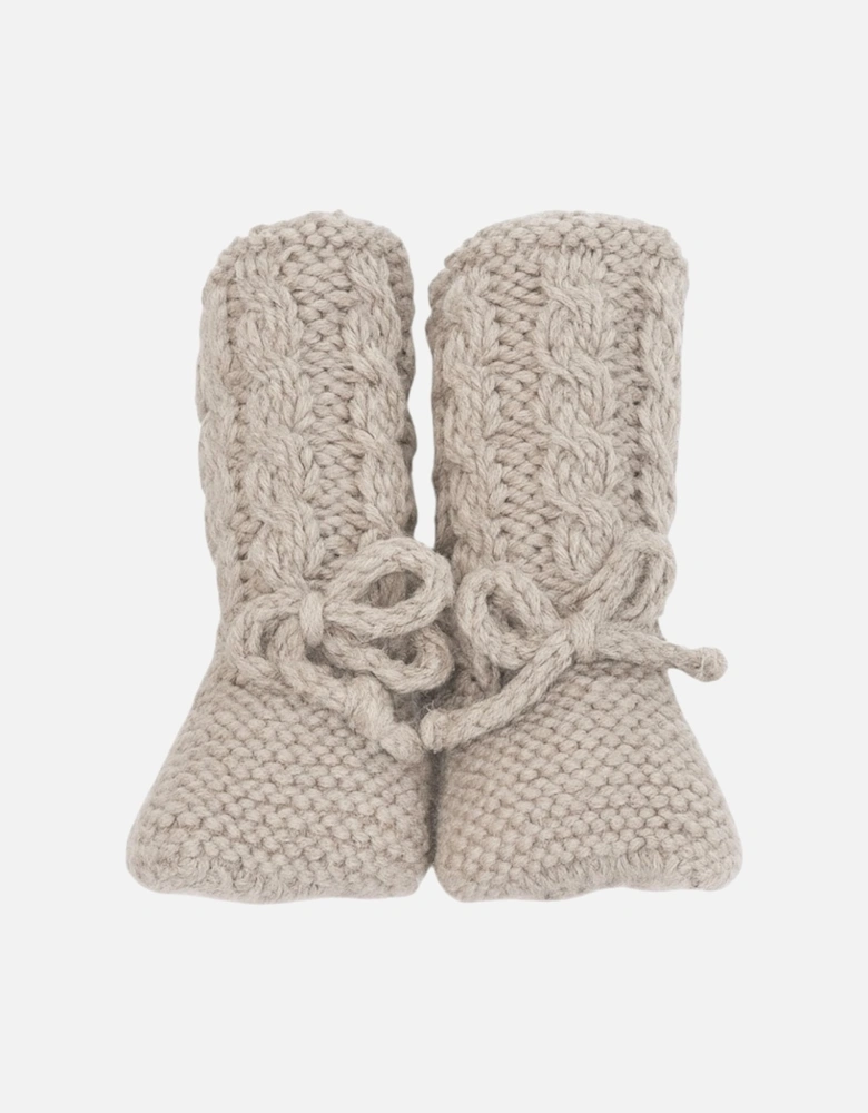 Camel Knit Booties