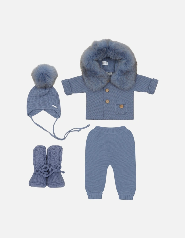 Strong Blue Knit Trousers