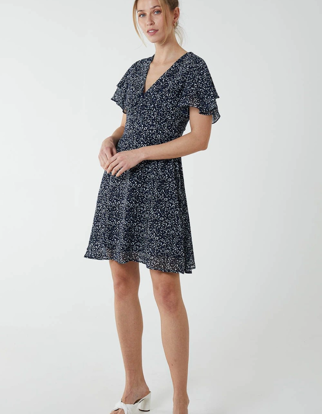 Knot Front Mini Dress, 2 of 1