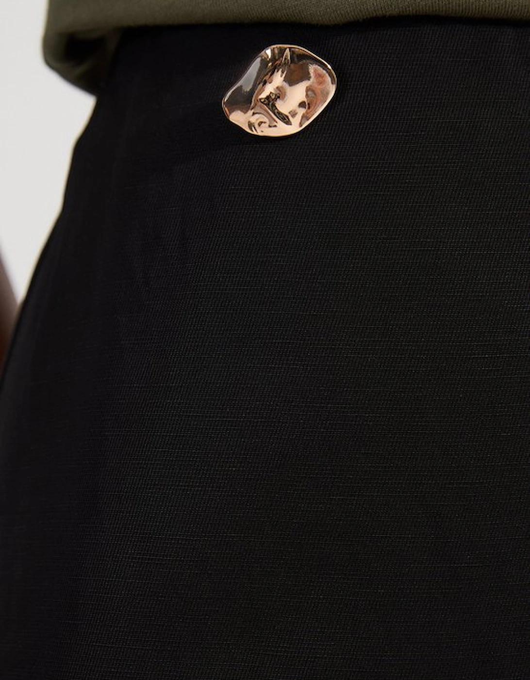 Viscose Linen Tailored Wrap Skort