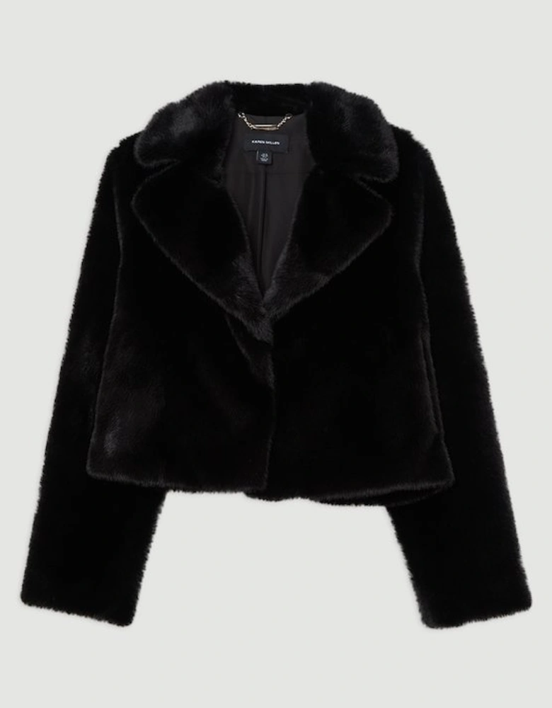Faux Fur Cropped Jacket