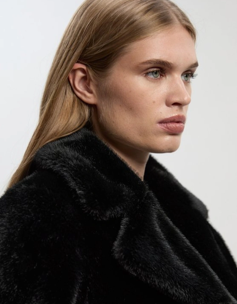 Faux Fur Cropped Jacket