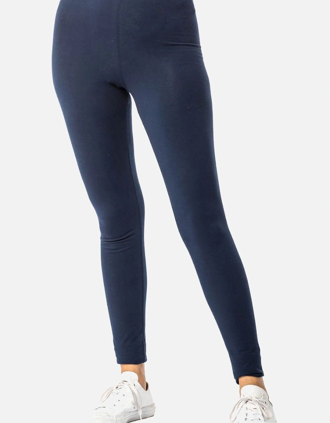 Stretch Plain Elastic Waist Leggings, 2 of 1