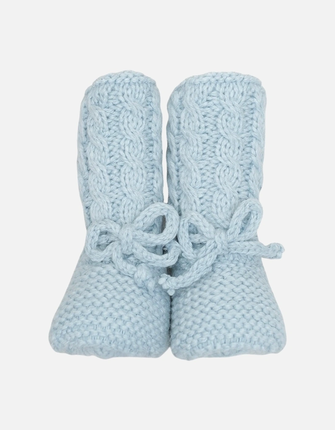 Powder Blue Knit Booties, 4 of 3