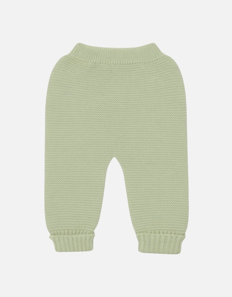 Leafy Green Knit Trousers