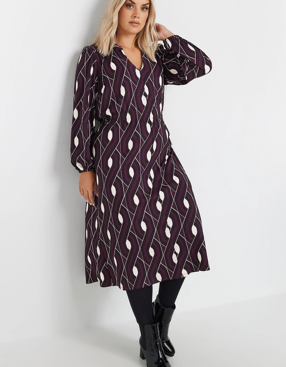 Printed Midi Dress, 2 of 1