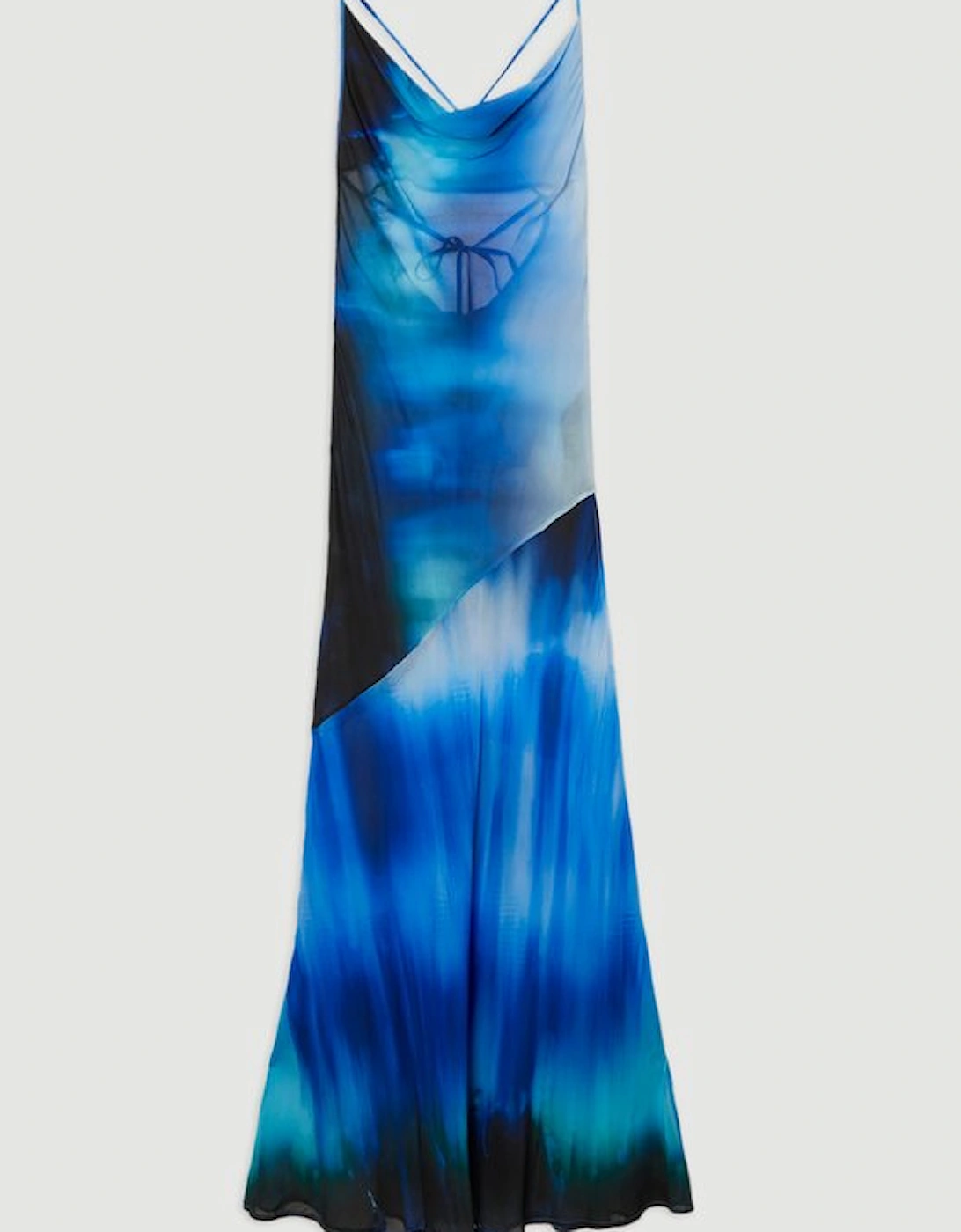 Beach Viscose Georgette Ombre Woven Strappy Slip Dress