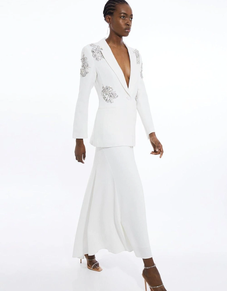 Tailored Maxi Waterfall Skirt