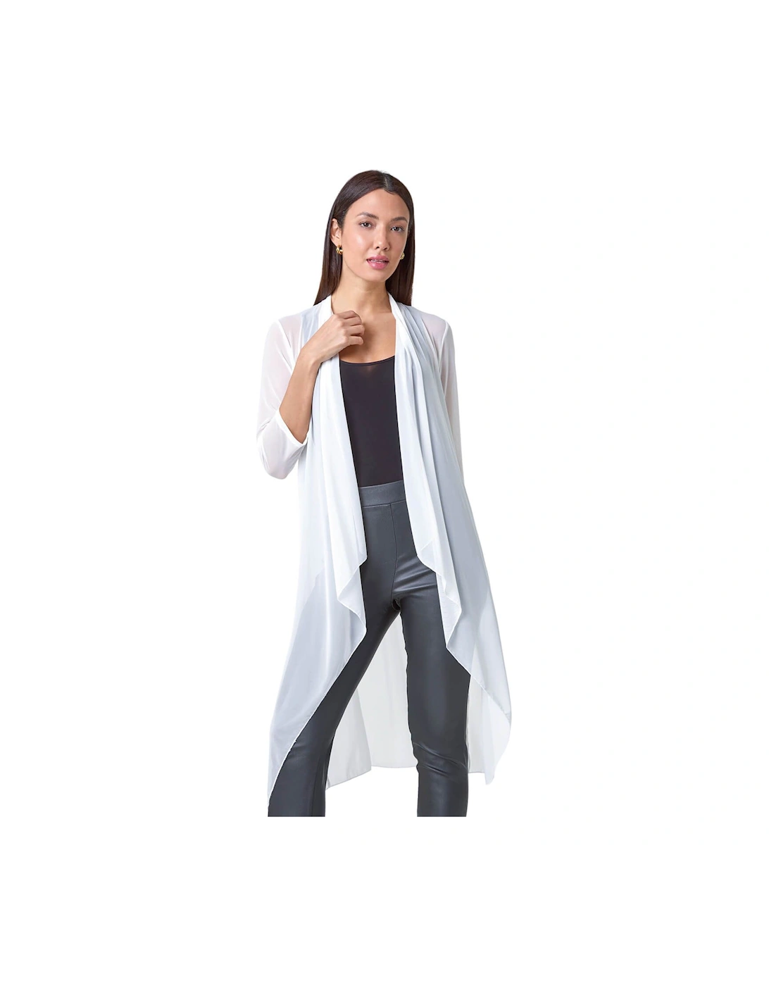 Mesh Longline Kimono Jacket, 2 of 1