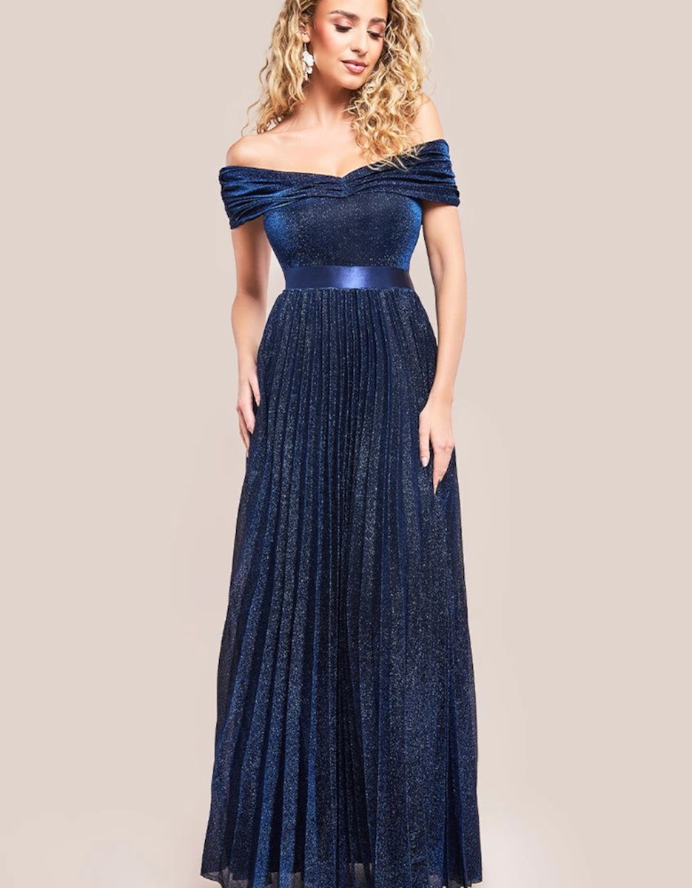 Bardot Pleated Skirt Maxi
