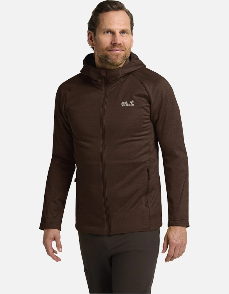 Mens Peak District Hooded Full Zip Fleece