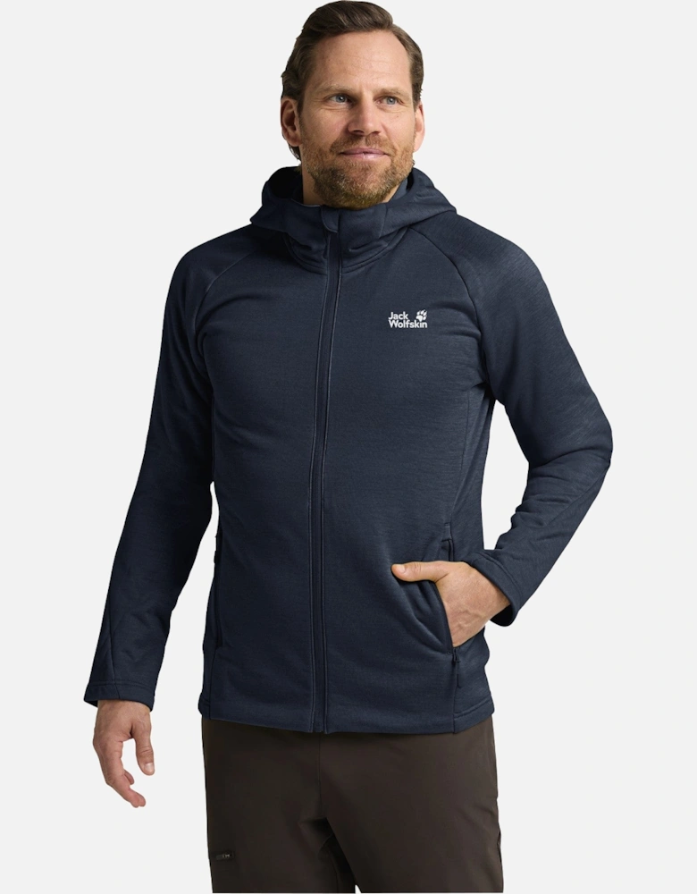 Mens Peak District Hooded Full Zip Fleece