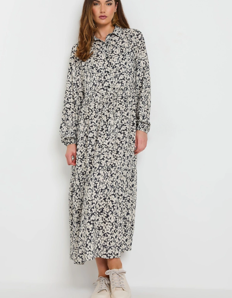 Tall Floral Collared Midaxi Dress