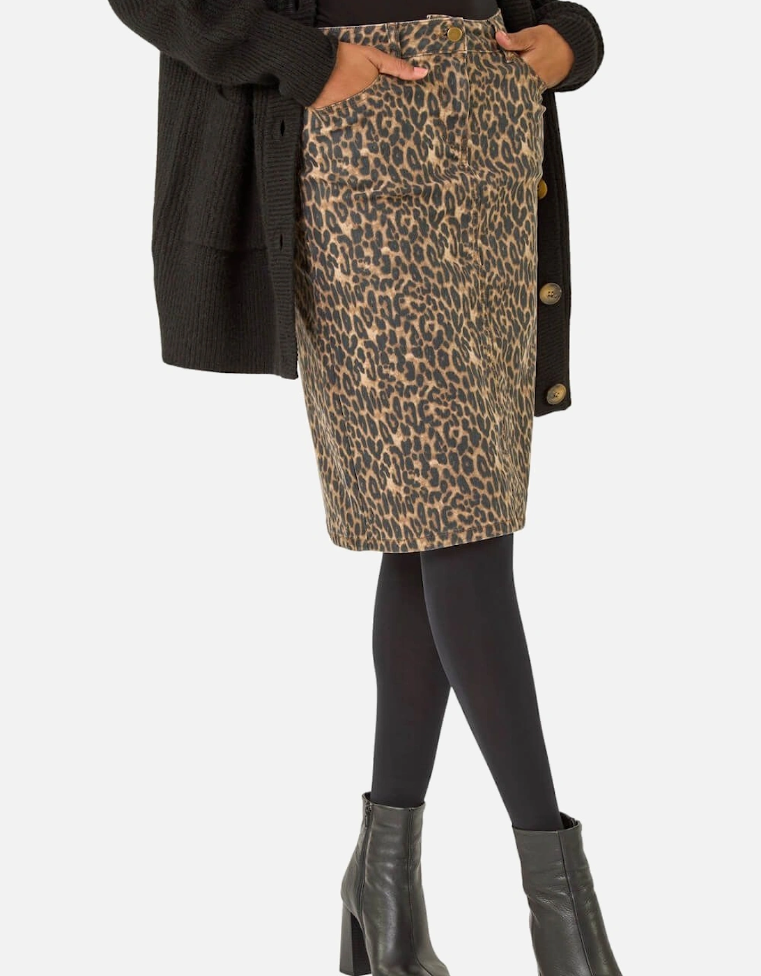 Animal Print A-Line Skirt, 2 of 1