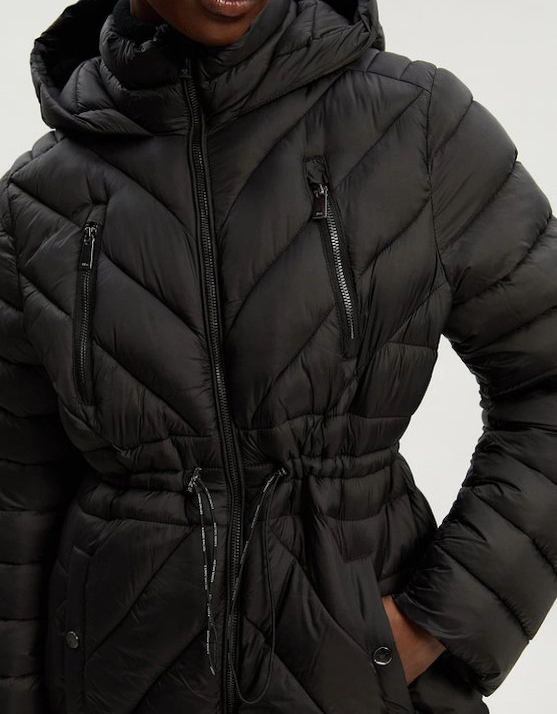 Petite Lightweight Knee Length Packable Coat