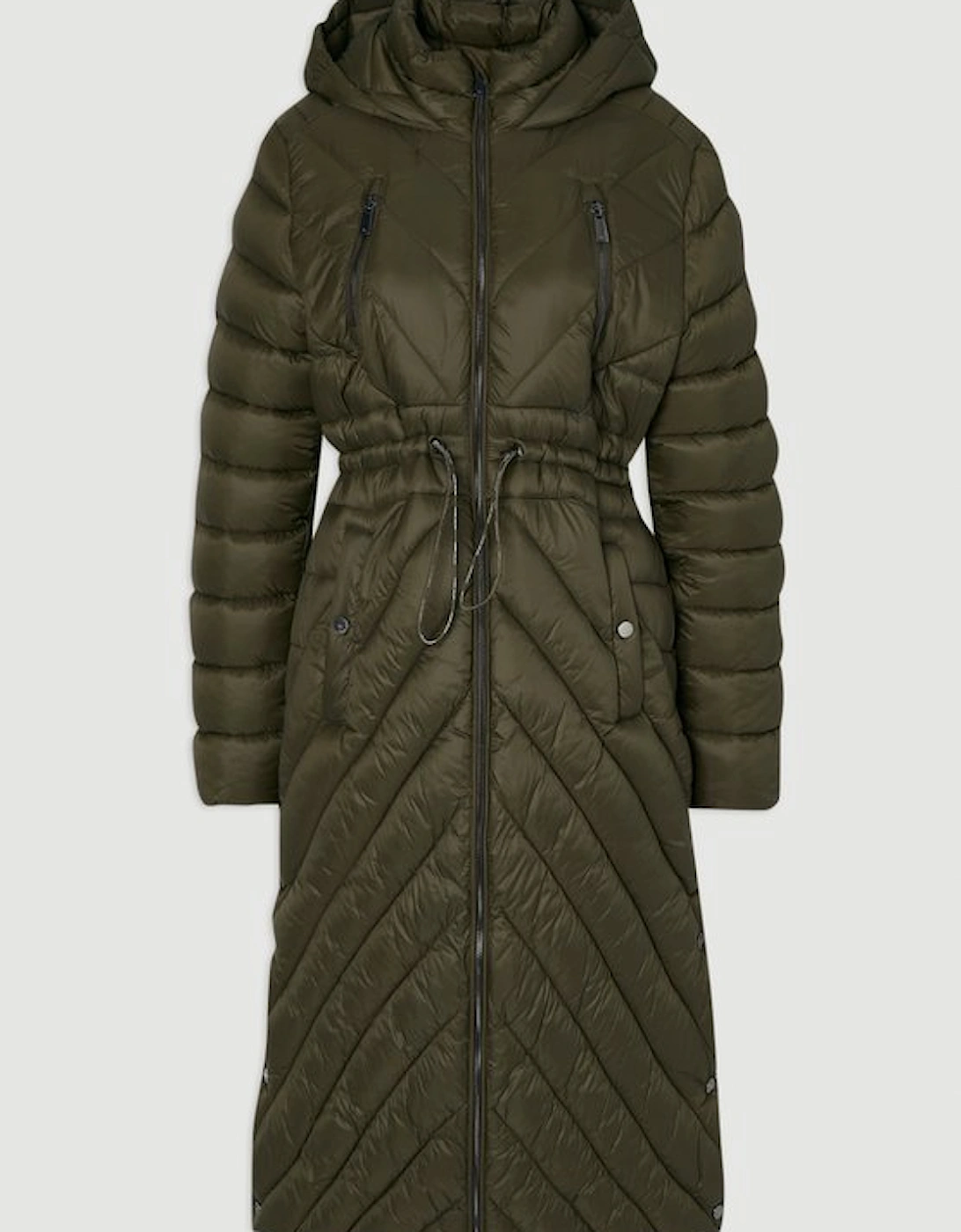 Plus Size Lightweight Knee Length Packable Coat