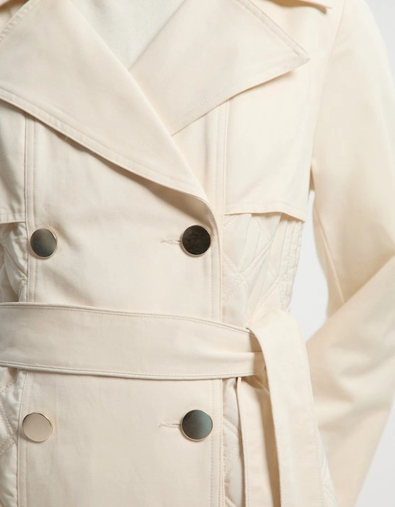 Quilted Trench Coat
