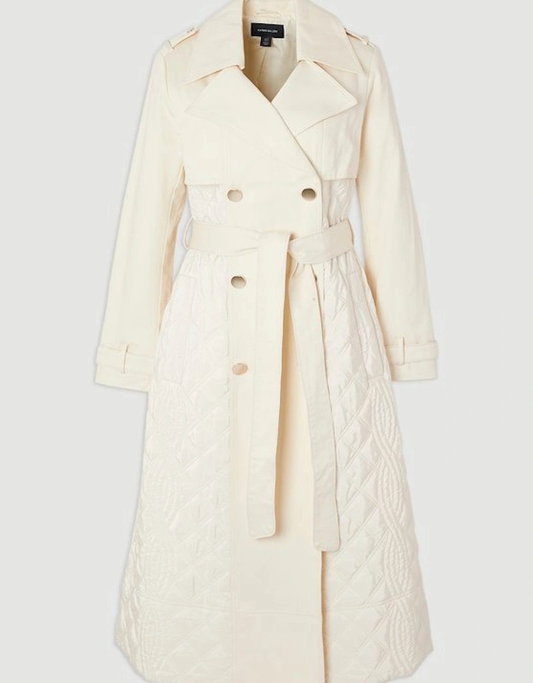 Quilted Trench Coat