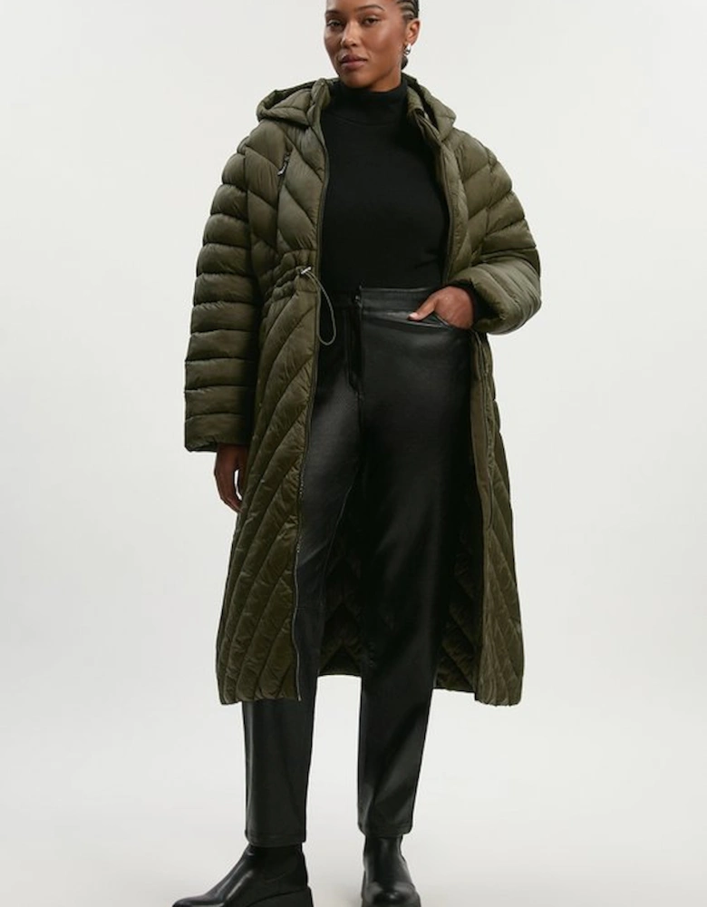 Plus Size Lightweight Knee Length Packable Coat