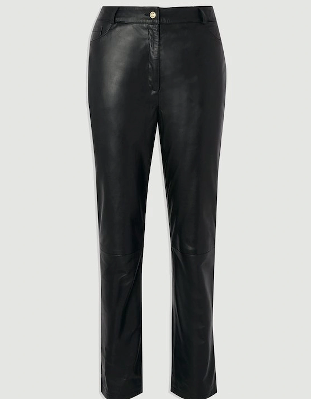 Leather Straight Leg Trouser