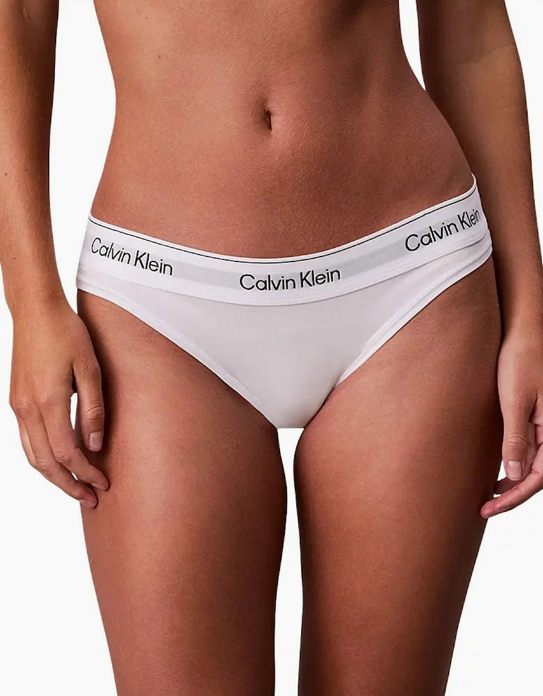 Calvin Klein Women's Icon Cotton Modal Bikini Brief, White - Size: 1XL