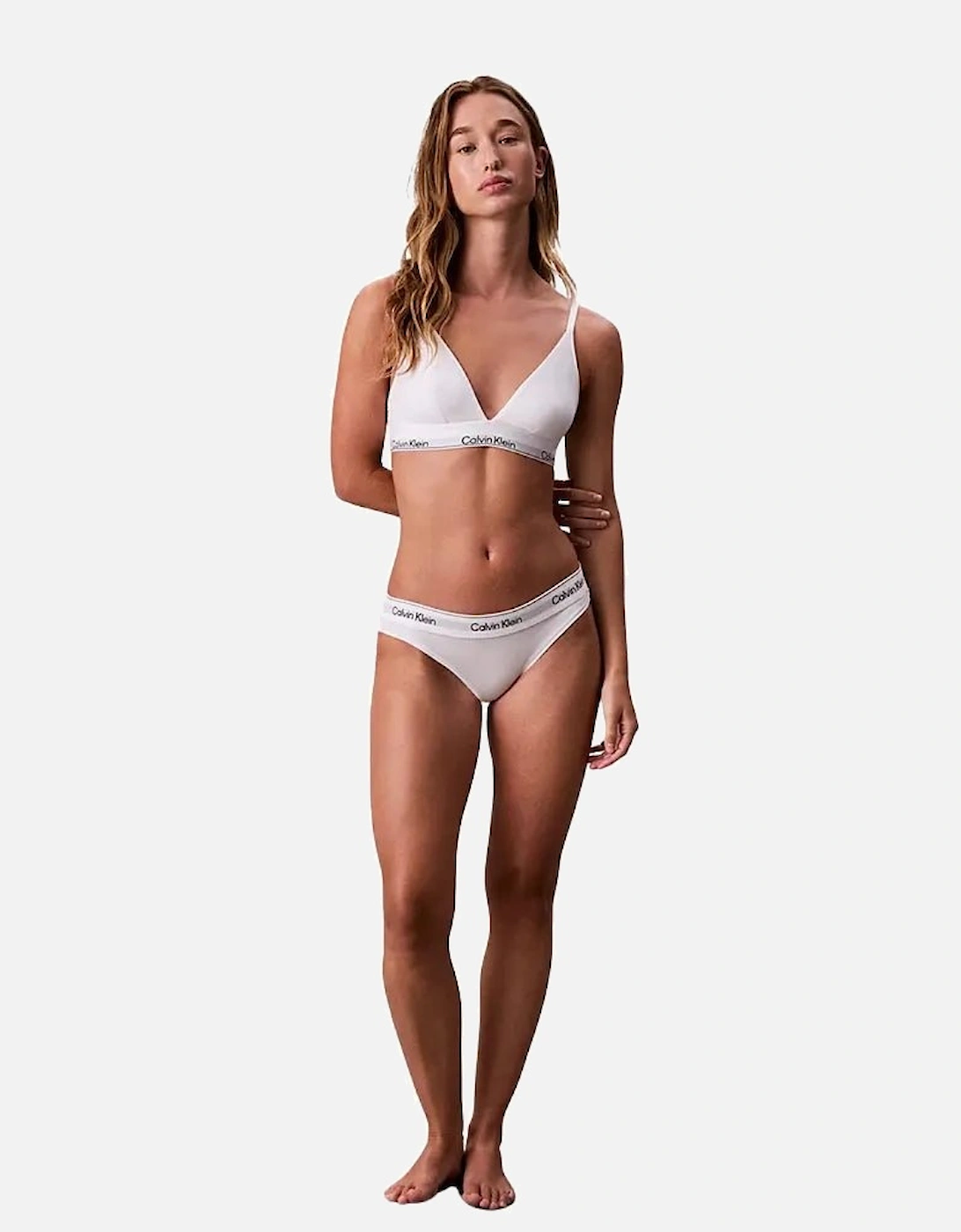 Icon Cotton Modal Bikini Brief, White