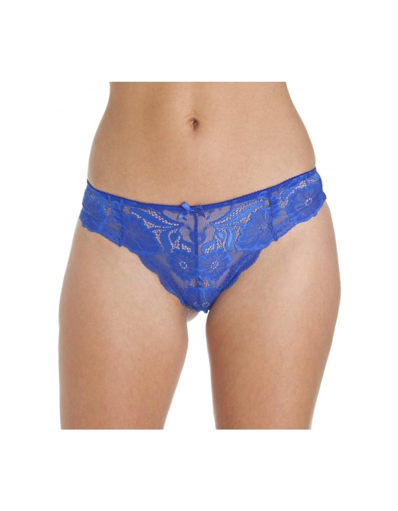 Two Pack Floral Lace Thong