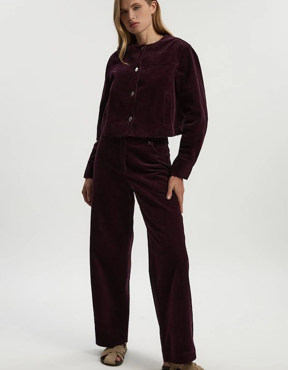 Cord Straight Leg Trouser