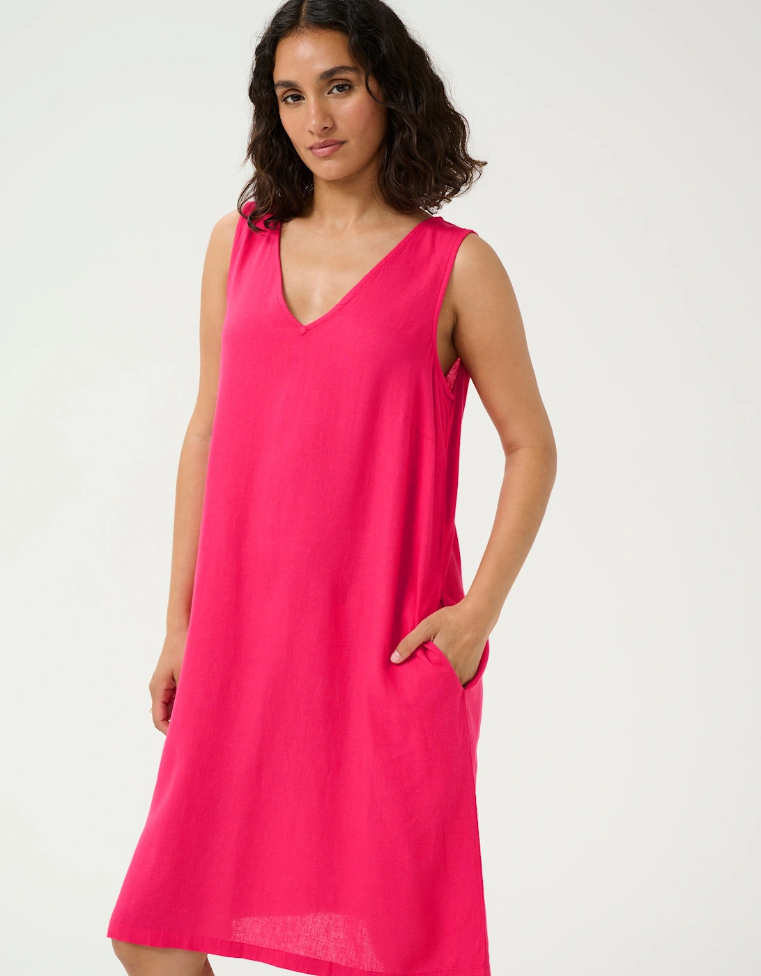KAmilia V-Neck Knee Length Dress, 2 of 1