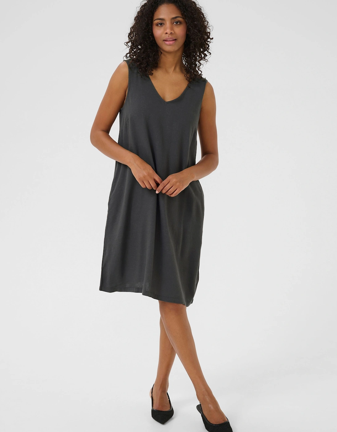 KAmilia V-Neck Knee Length Dress, 2 of 1