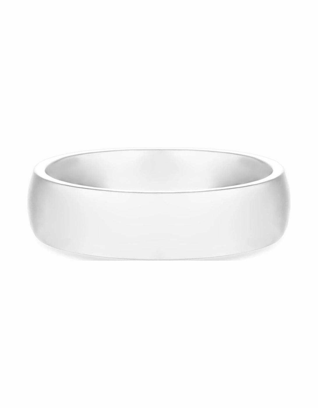 Sterling Silver 925 with Cubic Zirconia Wedding Band Ring, 2 of 1
