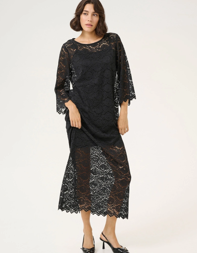 KAjaiden 3/4 Sleeve Lace Maxi Dress Lace