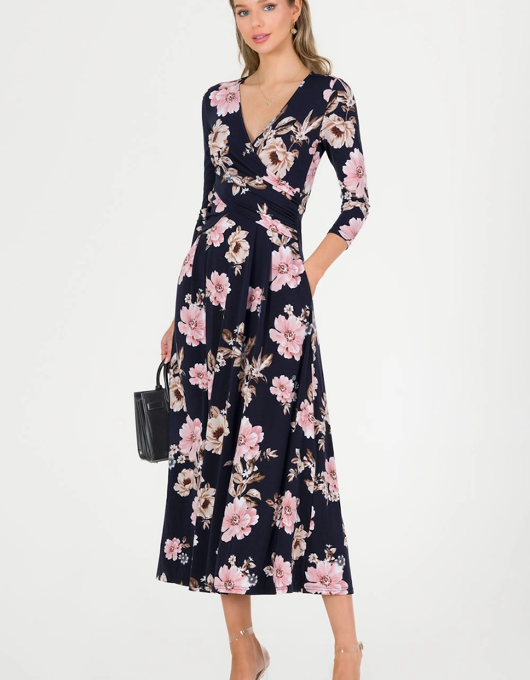 Quintella Jersey Side Split Maxi Dress, 2 of 1