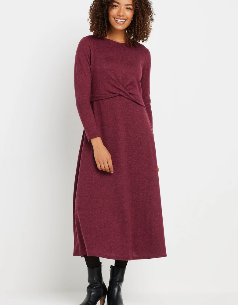 Twist Front Maxi Dress