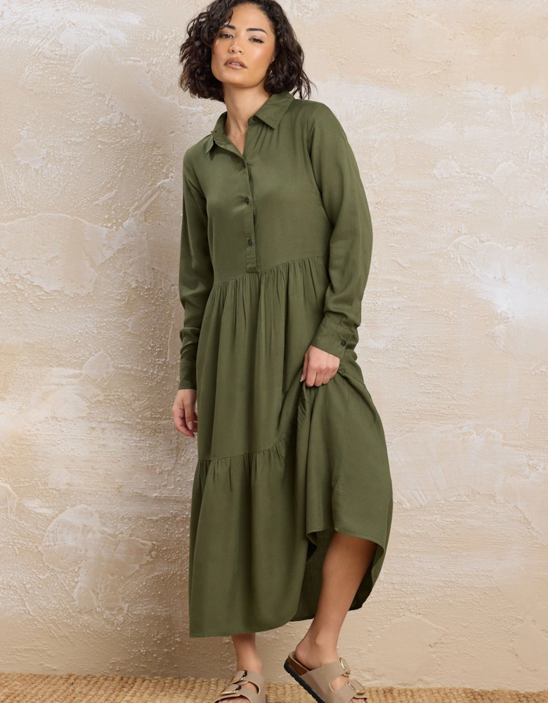 Petite Sleeved Smock Dress