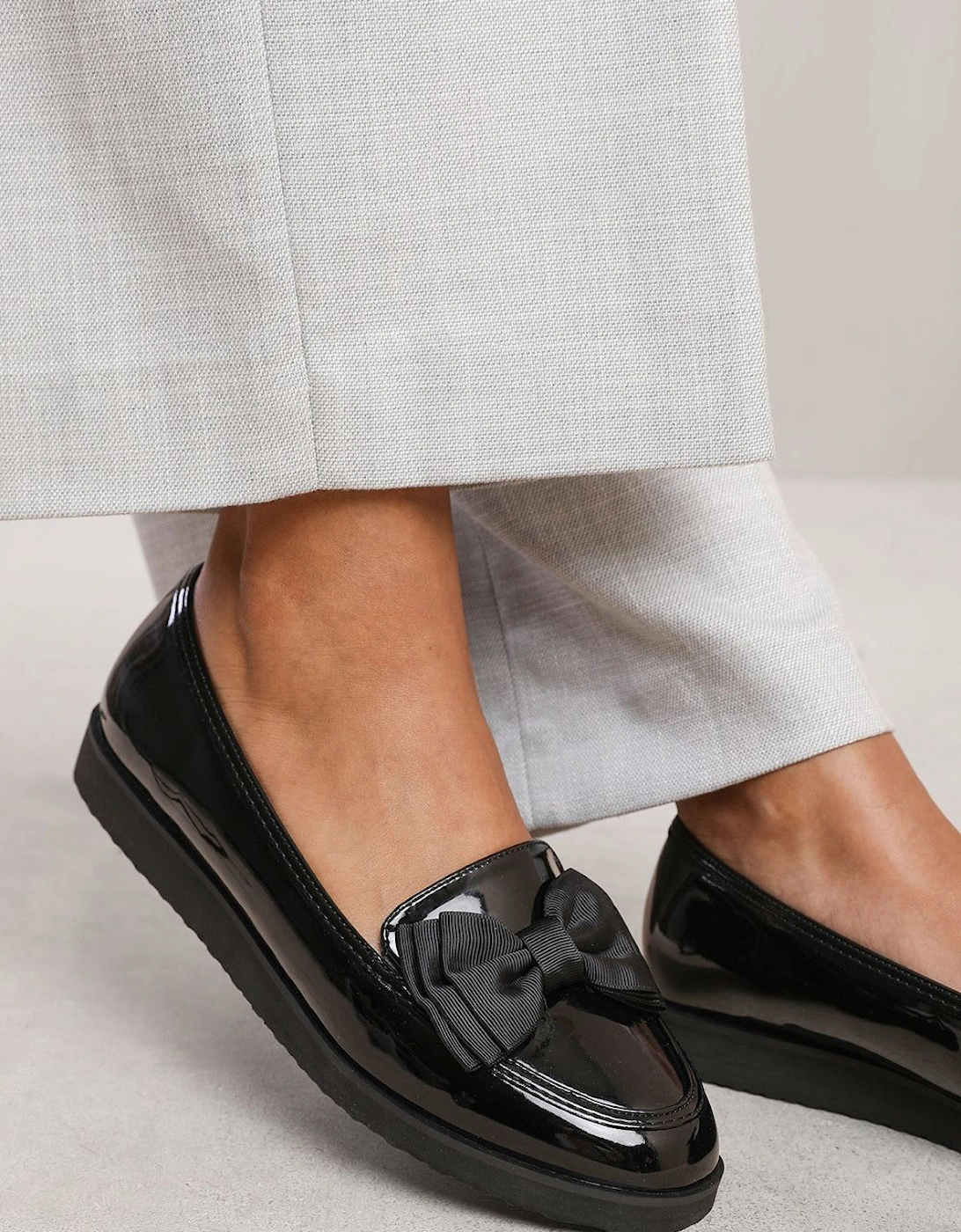 'Fionna' Slip On Loafer Slider With Bow Detail, 2 of 1