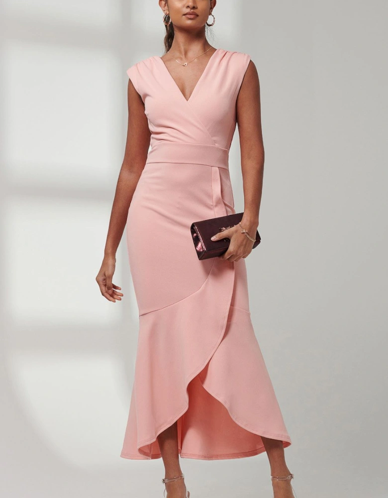 Mabruka Frill Fishtail Maxi Dress
