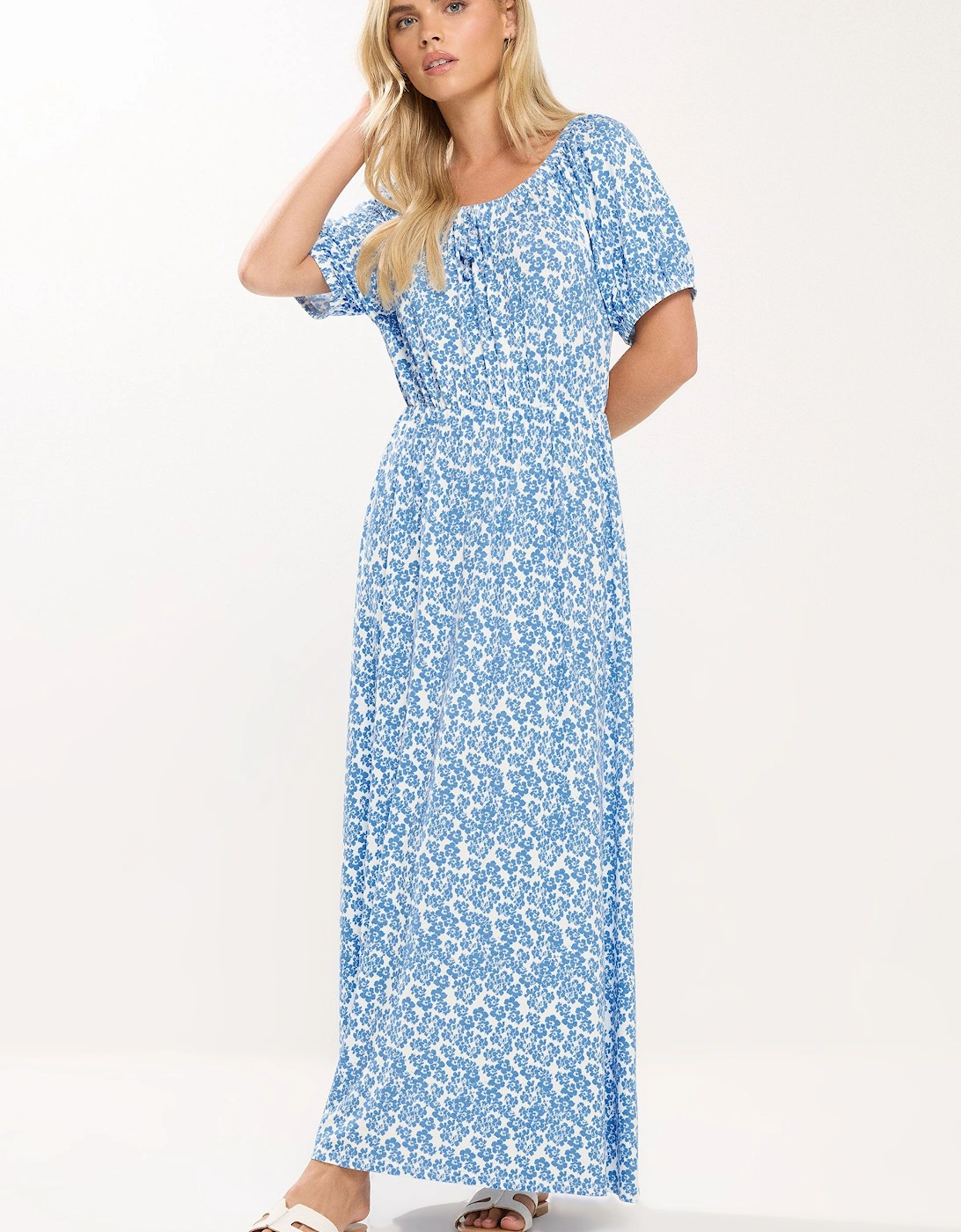 Petite Ditsy Floral Midi Dress, 2 of 1