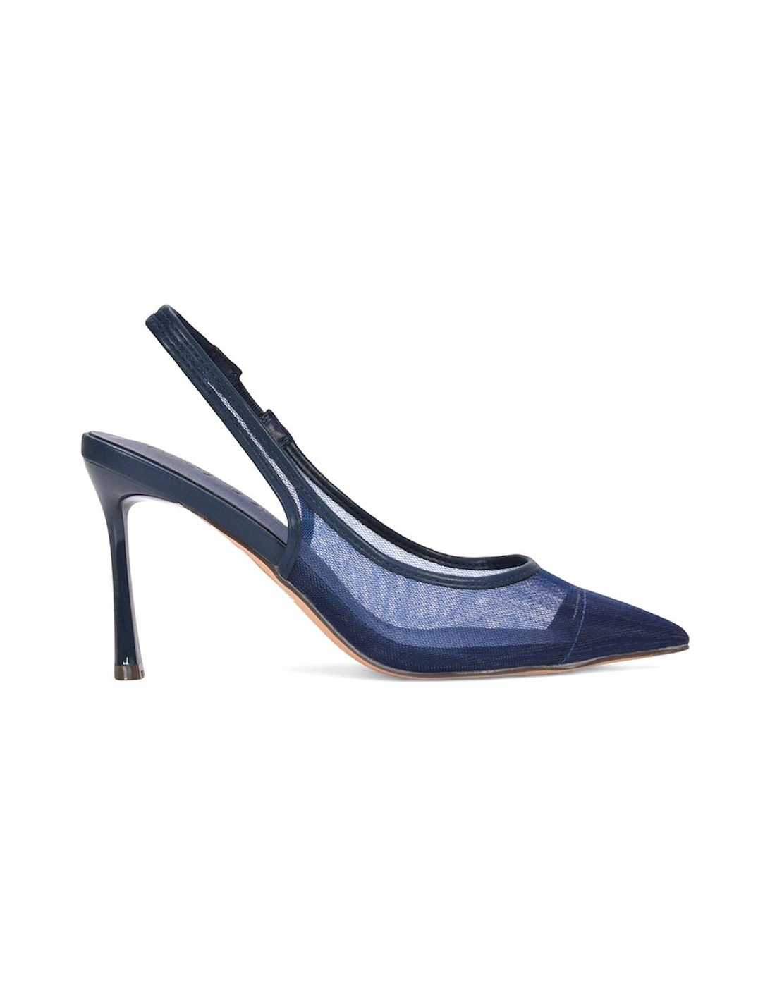 'Caroline' Pointed Toe Mesh Slingback Court Shoe Heels, 2 of 1